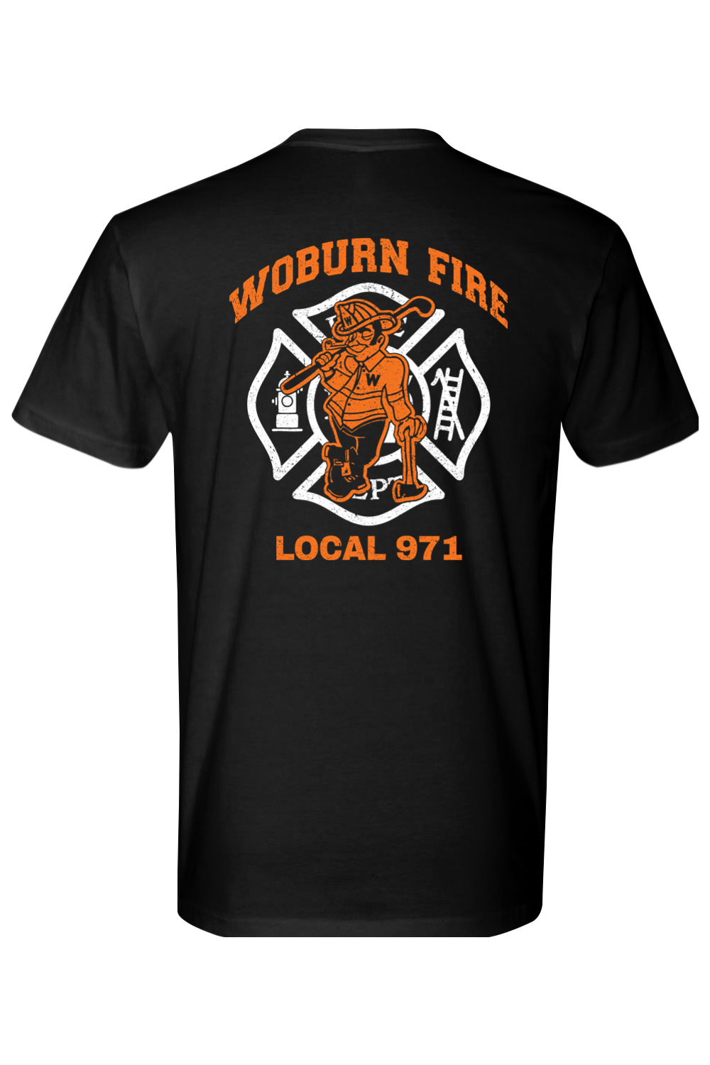 Woburn Fire Golf 100% Cotton Fitted T-Shirt - Unisex Adult
