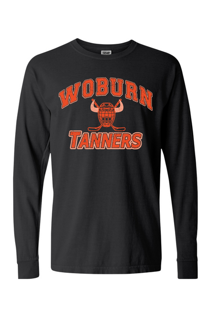 Woburn Tanners Hockey Mask Comfort Colors Long Sleeve T-Shirt - Unisex Adult