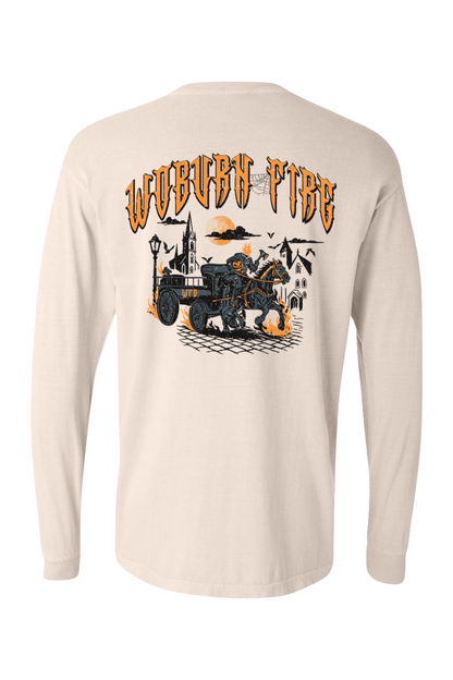 Woburn Fire Halloween 2025 Comfort Colors Long Sleeve T-Shirt - Unisex Adult