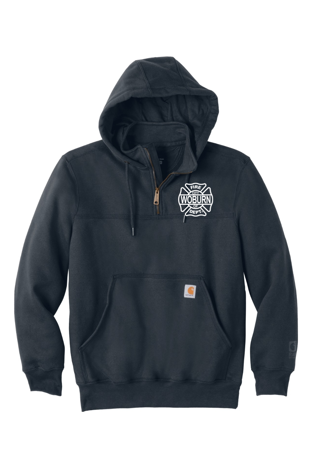 Woburn Fire Carhartt Rain Defender Paxton Heavyweight 1/4 Zip Hoodie