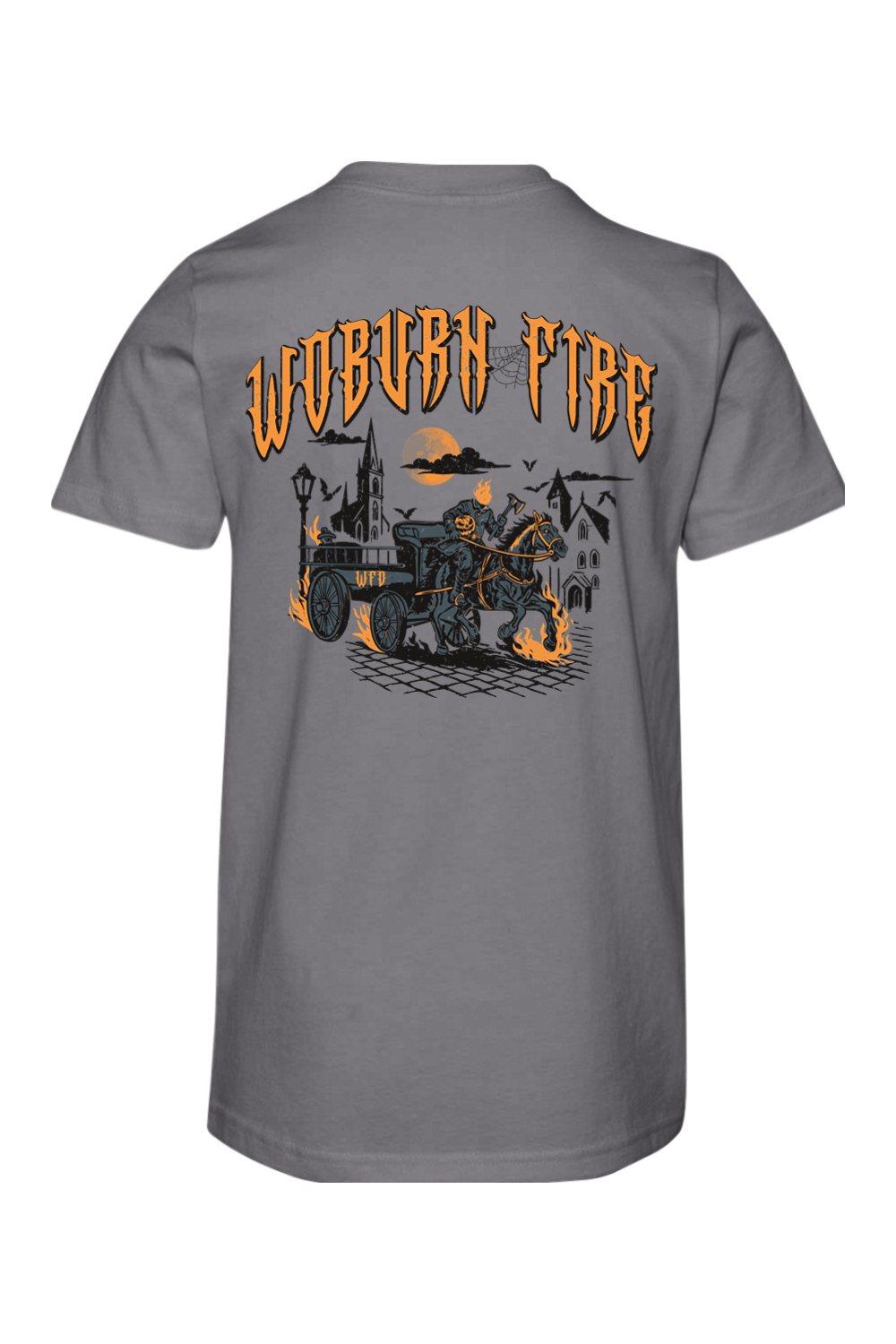 Woburn Fire Halloween 2025 Cotton T-Shirt - Youth