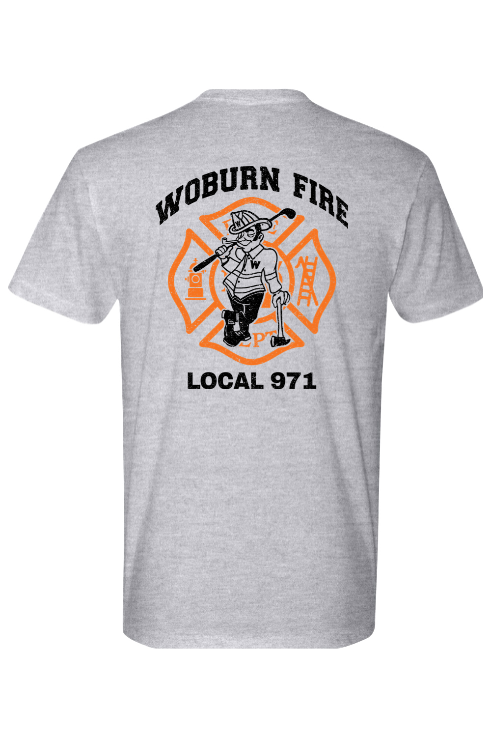 Woburn Fire Golf 100% Cotton Fitted T-Shirt - Unisex Adult
