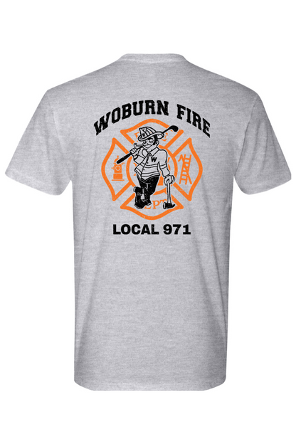 Woburn Fire Golf 100% Cotton Fitted T-Shirt - Unisex Adult