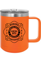 Woburn Fire Local 971 - 15oz Insulated Coffee Mug with Slider Lid