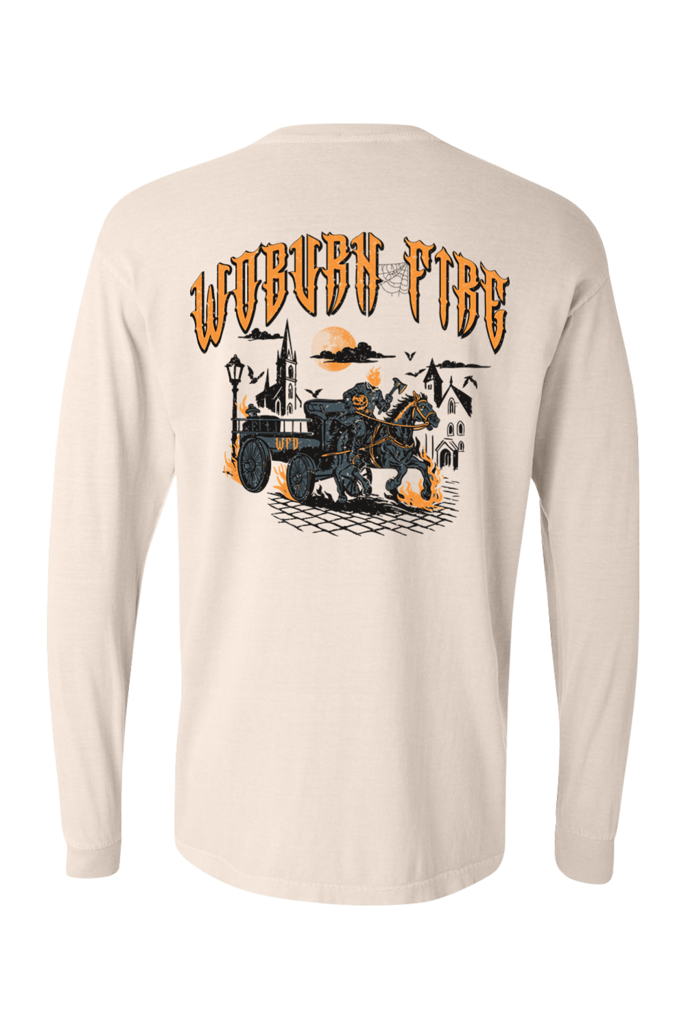 Woburn Fire Halloween 2025 Comfort Colors Long Sleeve T-Shirt - Unisex Adult