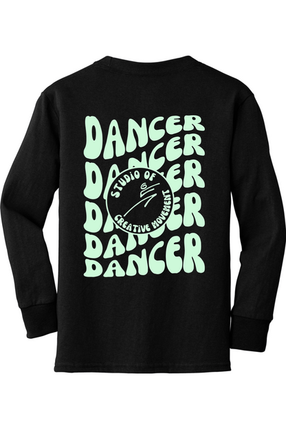 Studio of Creative Movement Dancer Long Sleeve Cotton T-Shirt - Youth