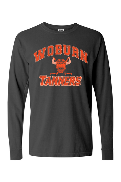 Woburn Tanners Hockey Mask Comfort Colors Long Sleeve T-Shirt - Unisex Adult