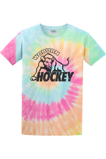 Woburn Hockey 100% Cotton Tie-Dye T-Shirt - Unisex Adult