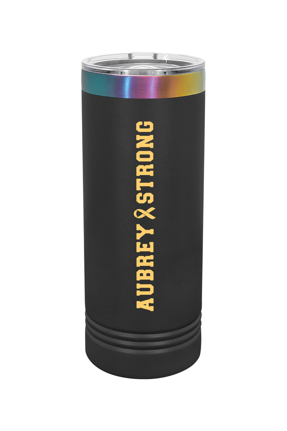 Aubrey Strong 22 oz. ION-Plated Skinny Tumbler with Slider Lid