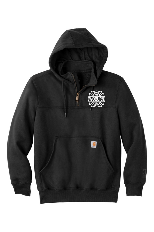 Woburn Fire Carhartt Rain Defender Paxton Heavyweight 1/4 Zip Hoodie