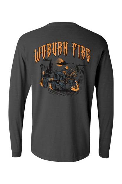 Woburn Fire Halloween 2025 Comfort Colors Long Sleeve T-Shirt - Unisex Adult