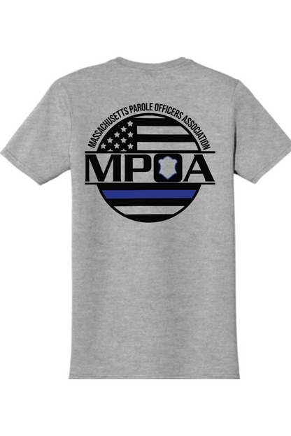 Mass Parole Officers - Badge Cotton T-Shirt - Unisex Adult