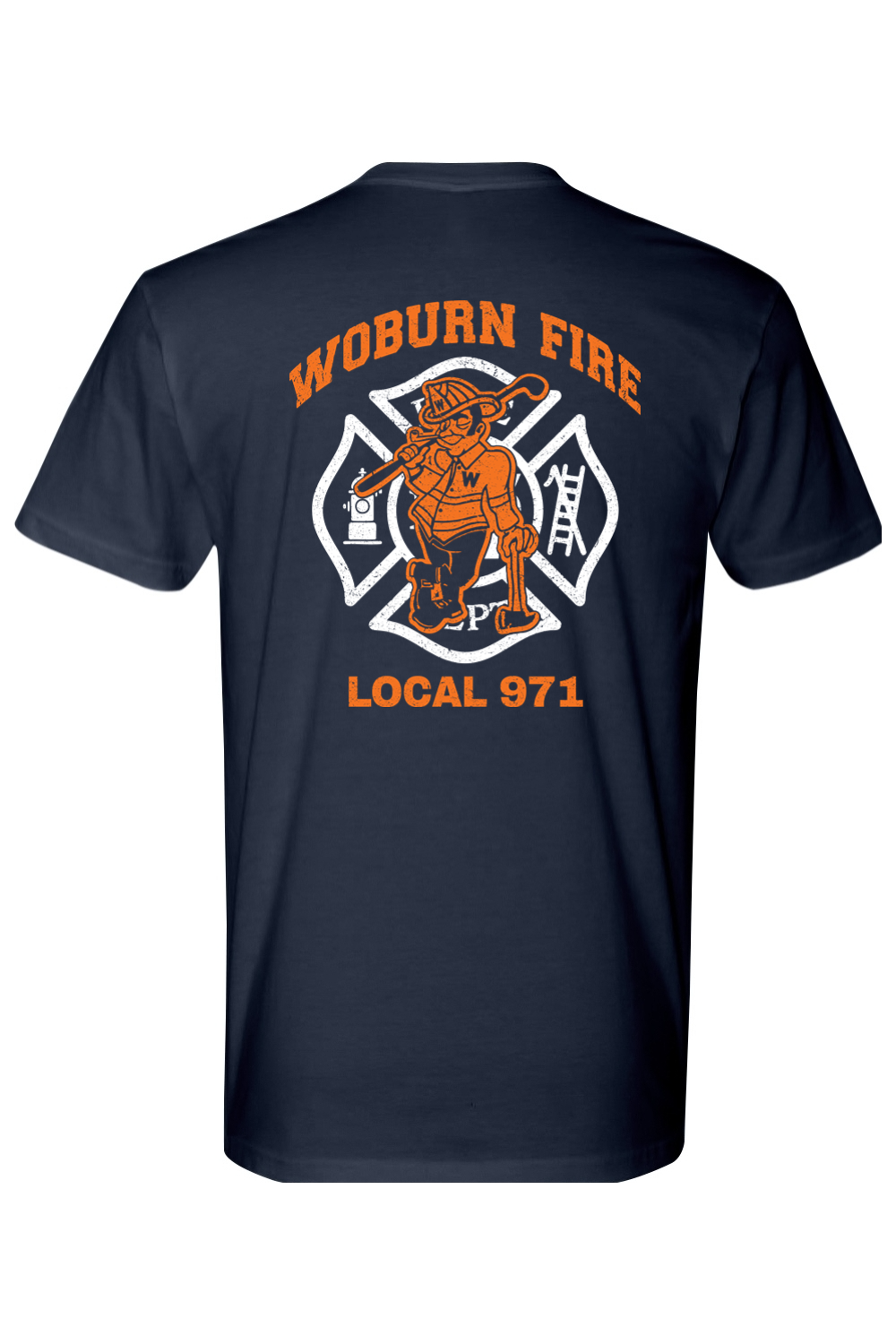 Woburn Fire Golf 100% Cotton Fitted T-Shirt - Unisex Adult