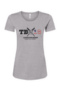 TB19 Red White & Blue Cotton Blend T-Shirt - Women's