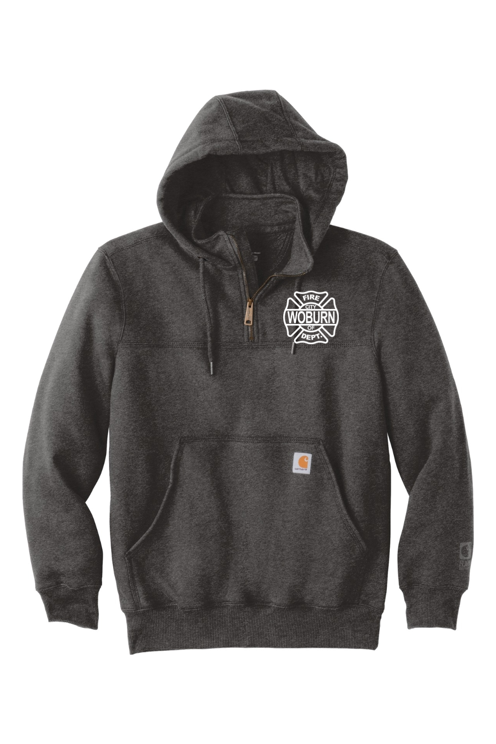 Woburn Fire Carhartt Rain Defender Paxton Heavyweight 1/4 Zip Hoodie