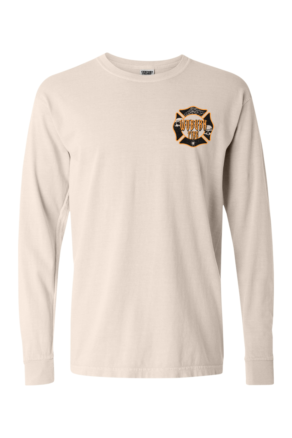 Woburn Fire Halloween 2025 Comfort Colors Long Sleeve T-Shirt - Unisex Adult
