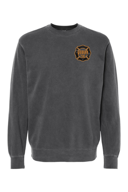 Woburn Fire Halloween 2025 Pigment-Dyed Crewneck Sweatshirt - Unisex Adult