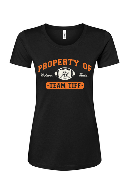 Launching Bombs: Property of Team Tiff Cotton Blend T-Shirt - Women's