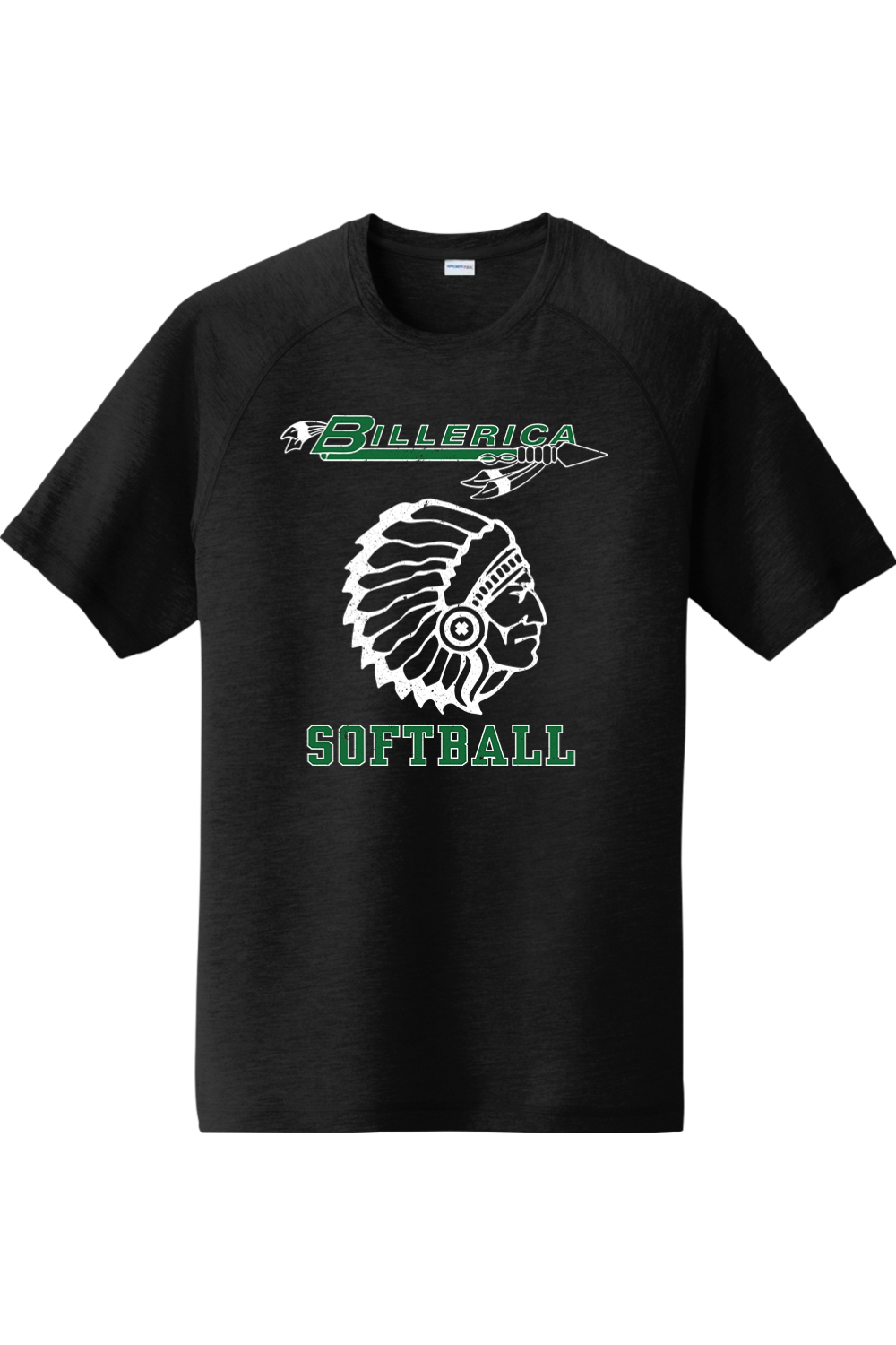 Billerica Softball Unisex Tri-Blend Wicking Raglan Tee