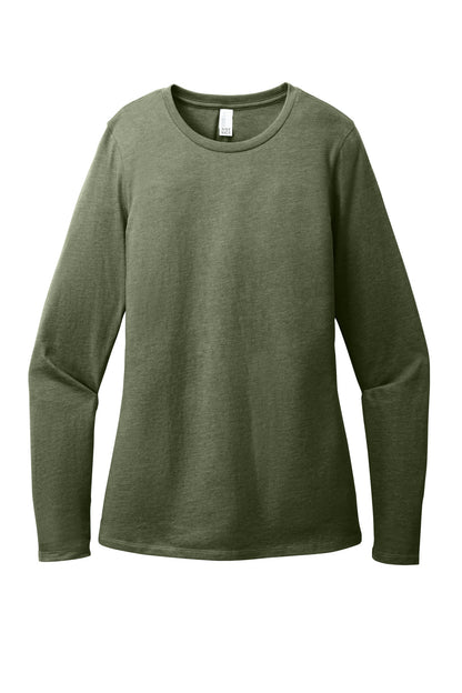 District Women's Perfect Blend CVC Long Sleeve Tee DT110