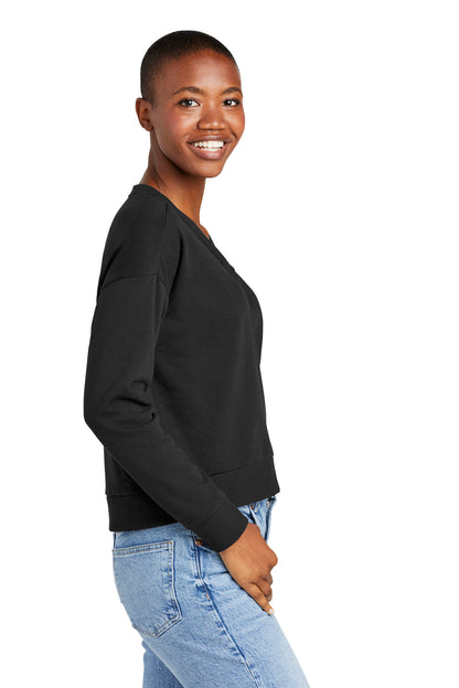 District Women's Perfect Tri Fleece V-Neck Sweatshirt DT1312