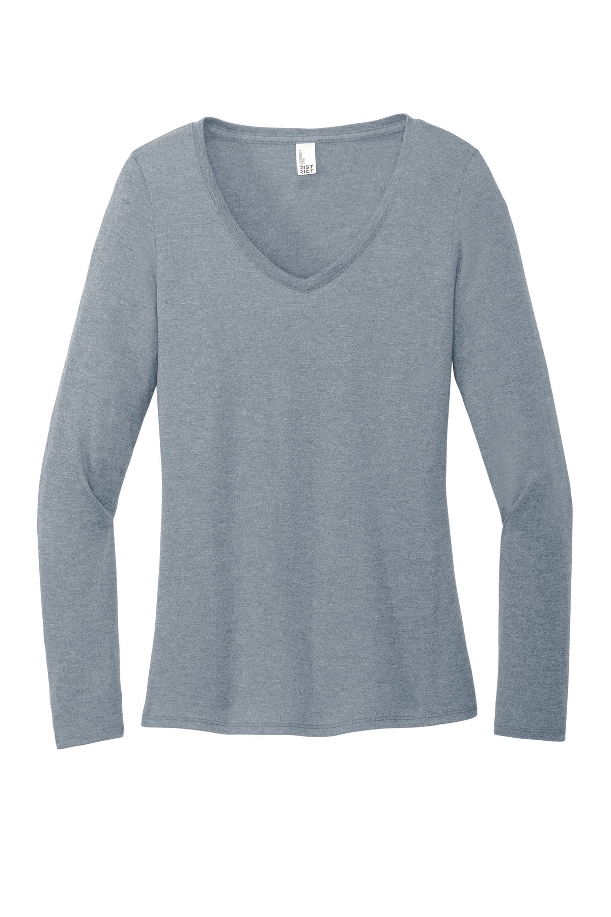 District Women's Perfect Tri Long Sleeve V-Neck Tee DT135