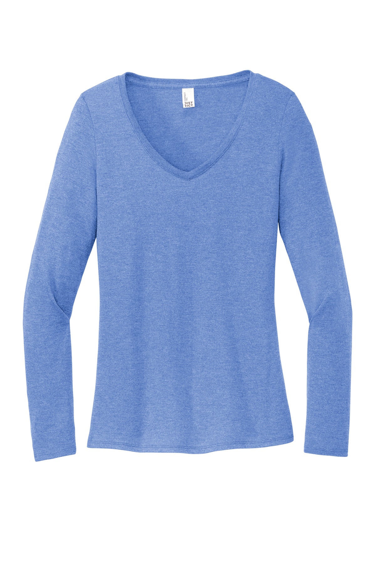 District Women's Perfect Tri Long Sleeve V-Neck Tee DT135