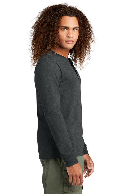 District Perfect Tri Long Sleeve Henley DT145