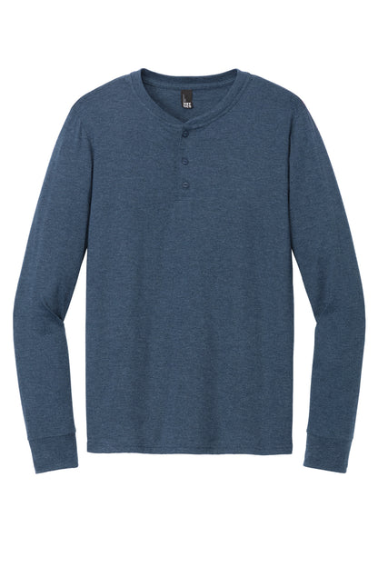 District Perfect Tri Long Sleeve Henley DT145