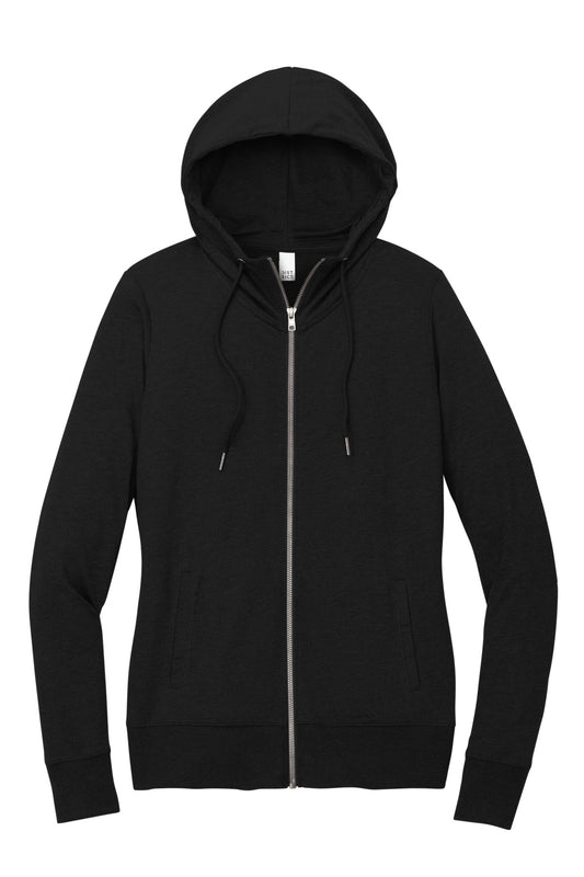 District Women's Featherweight French Terry Full-Zip Hoodie DT673