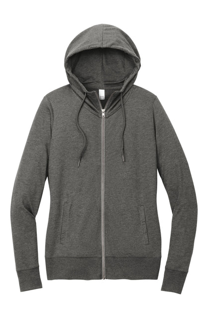 District Women's Featherweight French Terry Full-Zip Hoodie DT673