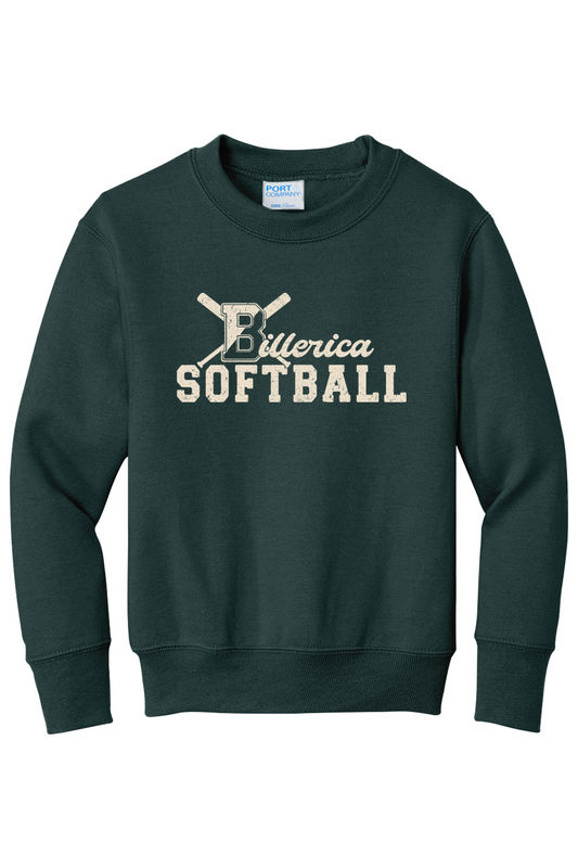 Billerica Softball Crewneck Sweatshirt - Youth