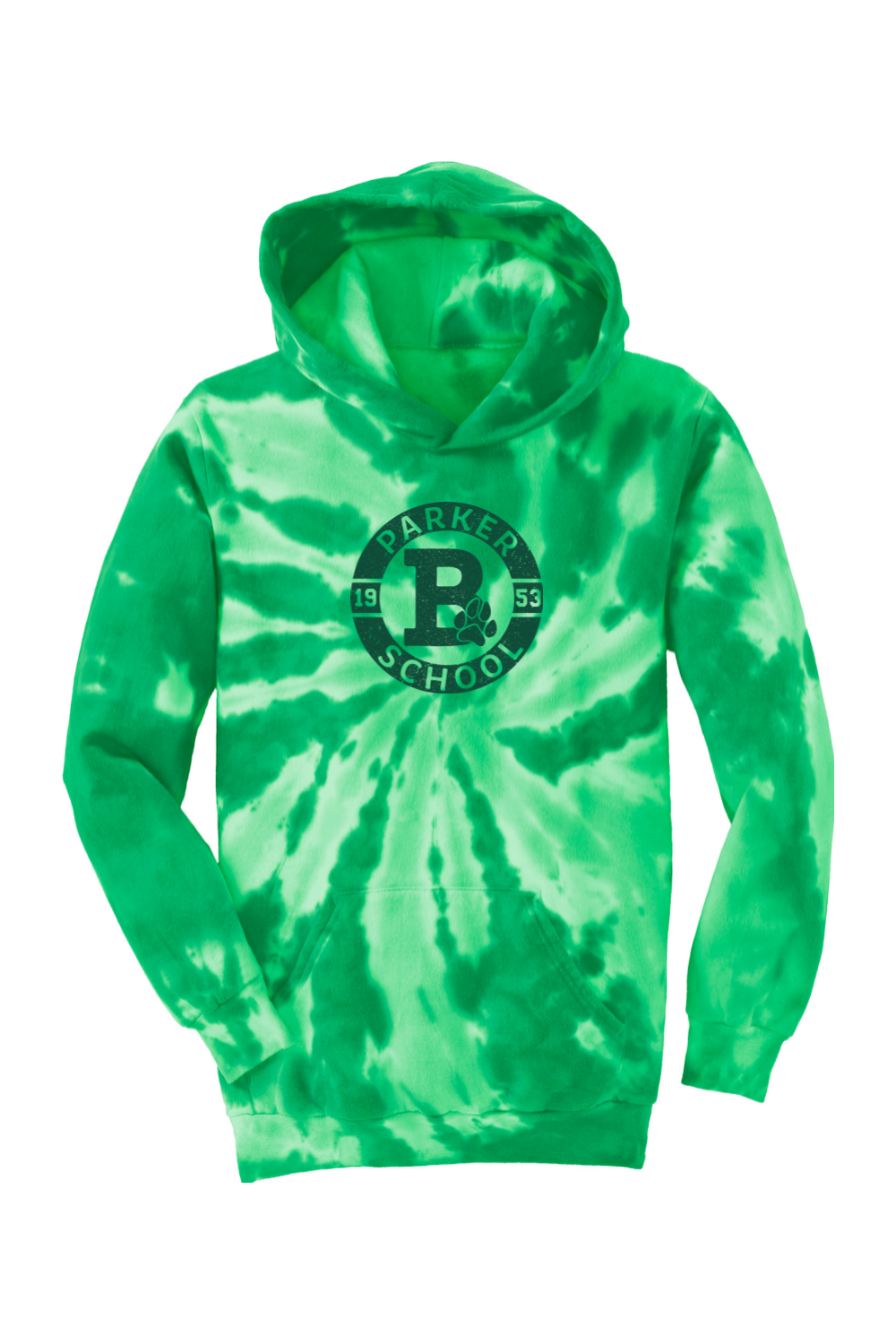 Parker Elementary "B" Tie-Dye Hoodie - Youth