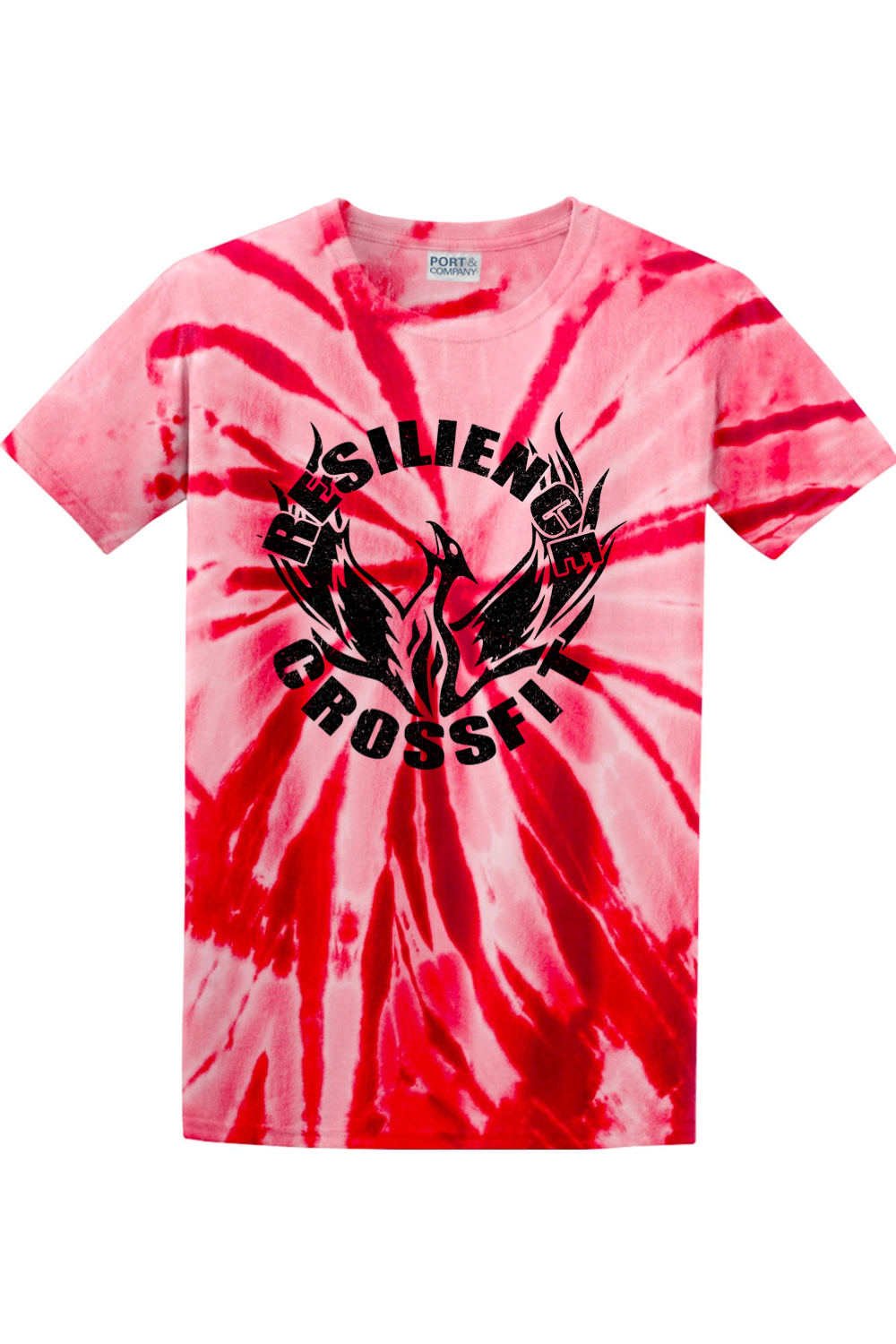 Resilience Crossfit Red Tie-Dye Tee - Unisex