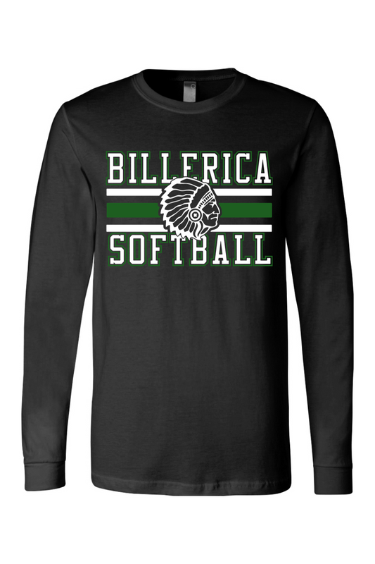 Billerica Softball Unisex Jersey Long Sleeve Tee - Adult