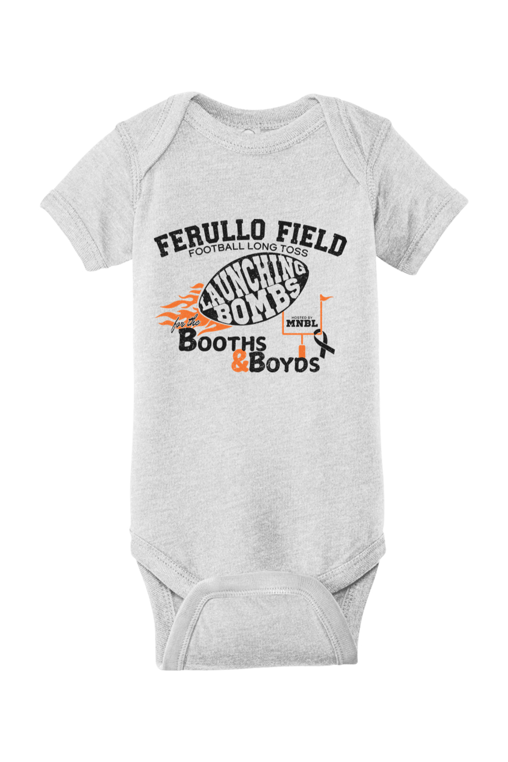 Football Long Toss for the Booths & Boyds Jersey Bodysuit - Infant