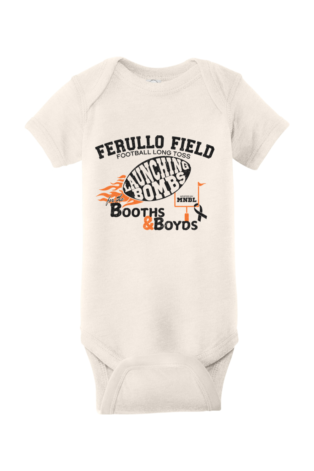 Football Long Toss for the Booths & Boyds Jersey Bodysuit - Infant