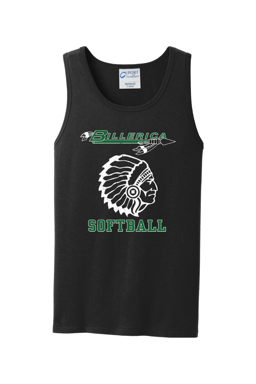 Billerica Softball Unisex Cotton Tank Top - Adult