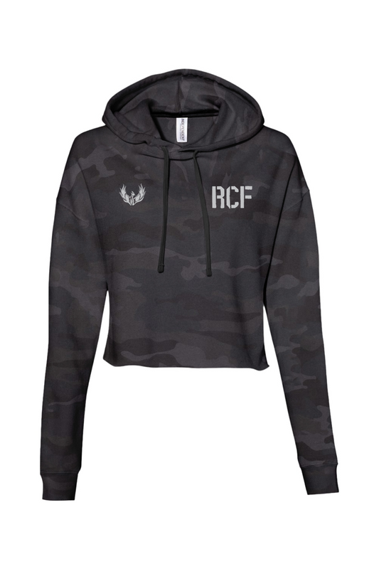 Resilience Crossfit Flag Women's Cropped Hoodie