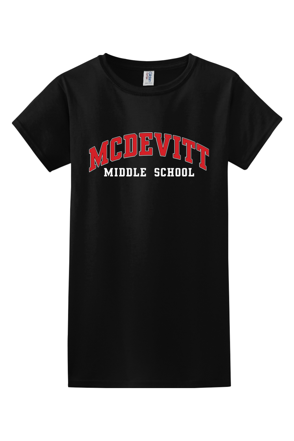 McDevitt Middle School Black Cotton T-Shirt - Women's