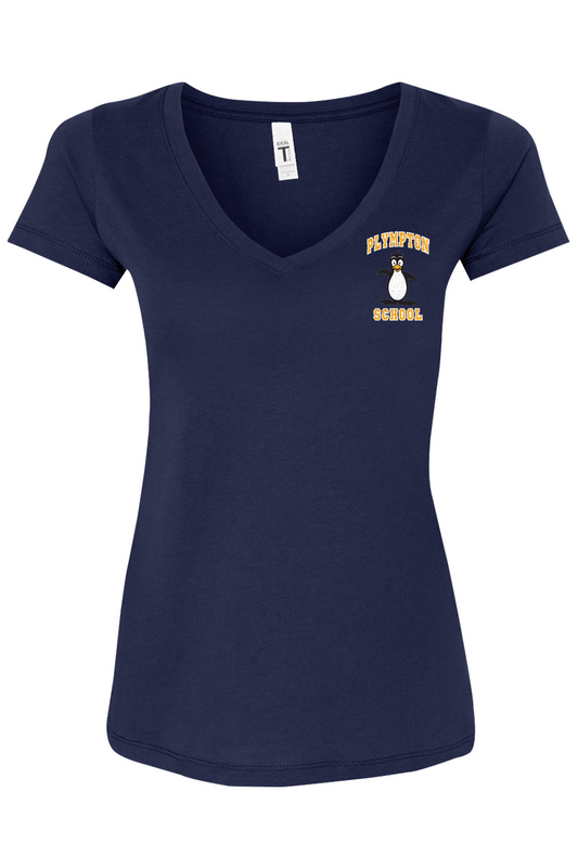 Plympton School Mascot V-Neck - Women's