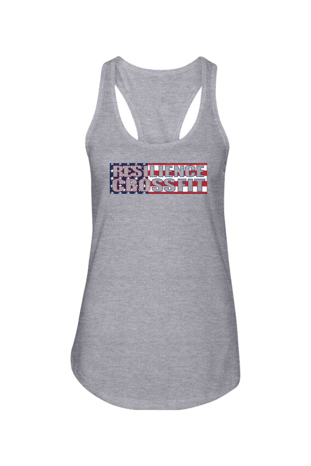 Resilience Crossfit Flag Ladies Racerback Tank