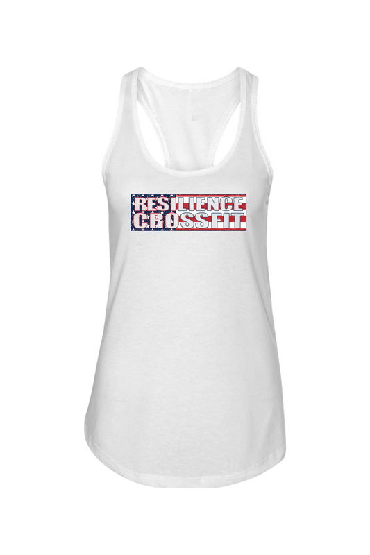 Resilience Crossfit Flag Ladies Racerback Tank