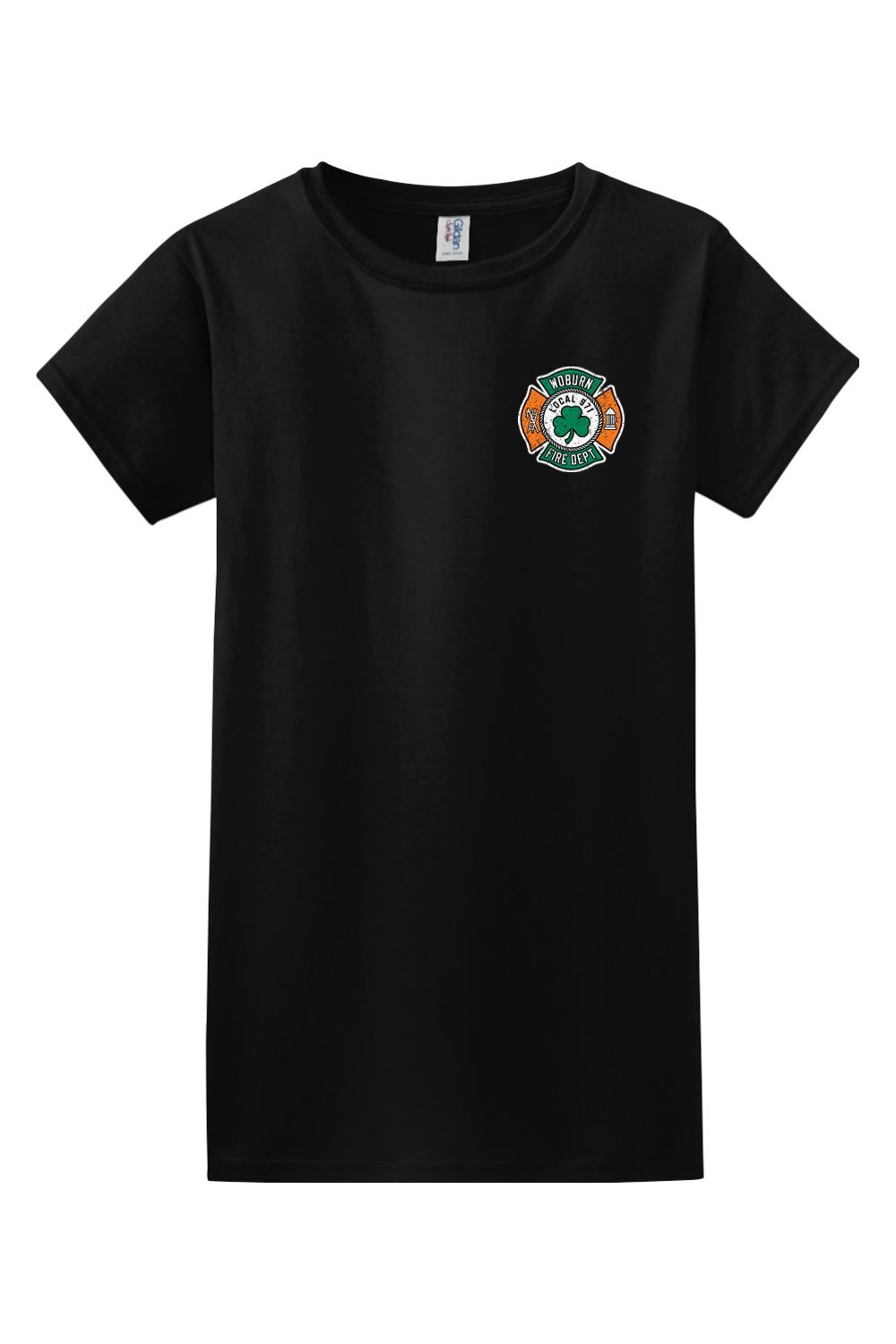 Local 971 Woburn Fire Dept. 100% Cotton Semi-fitted T-Shirt - Women's