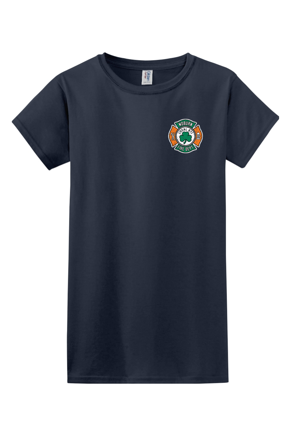 Local 971 Woburn Fire Dept. 100% Cotton Semi-fitted T-Shirt - Women's