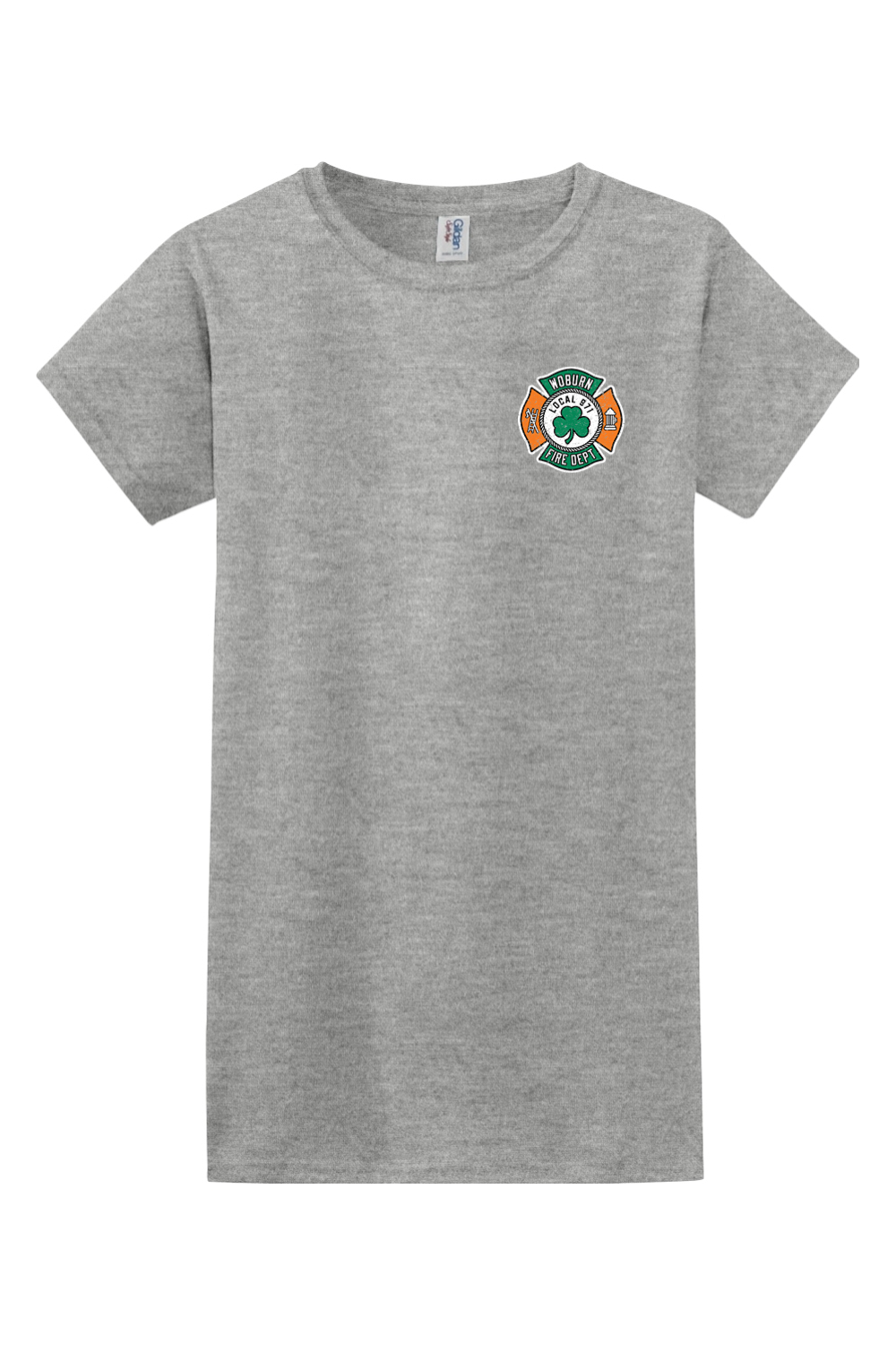 Local 971 Woburn Fire Dept. 100% Cotton Semi-fitted T-Shirt - Women's