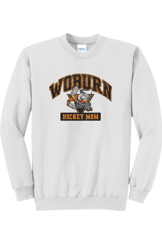 Woburn Hockey Mom Crewneck Sweatshirt - Adult Unisex