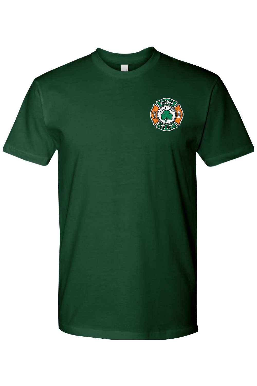 Local 971 Woburn Fire Dept. 100% Cotton Fitted T-Shirt - Unisex Adult