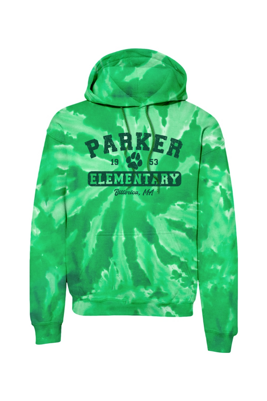 Parker Elementary Paw Tie-Dye Hoodie - Adult