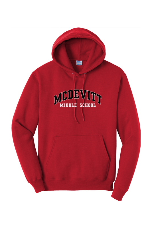 McDevitt Middle School Red Hoodie - Unisex Adult